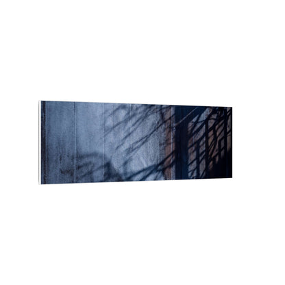 Shadow Play Moody Minimal Canvas Art | Moody Dark Japandi Art