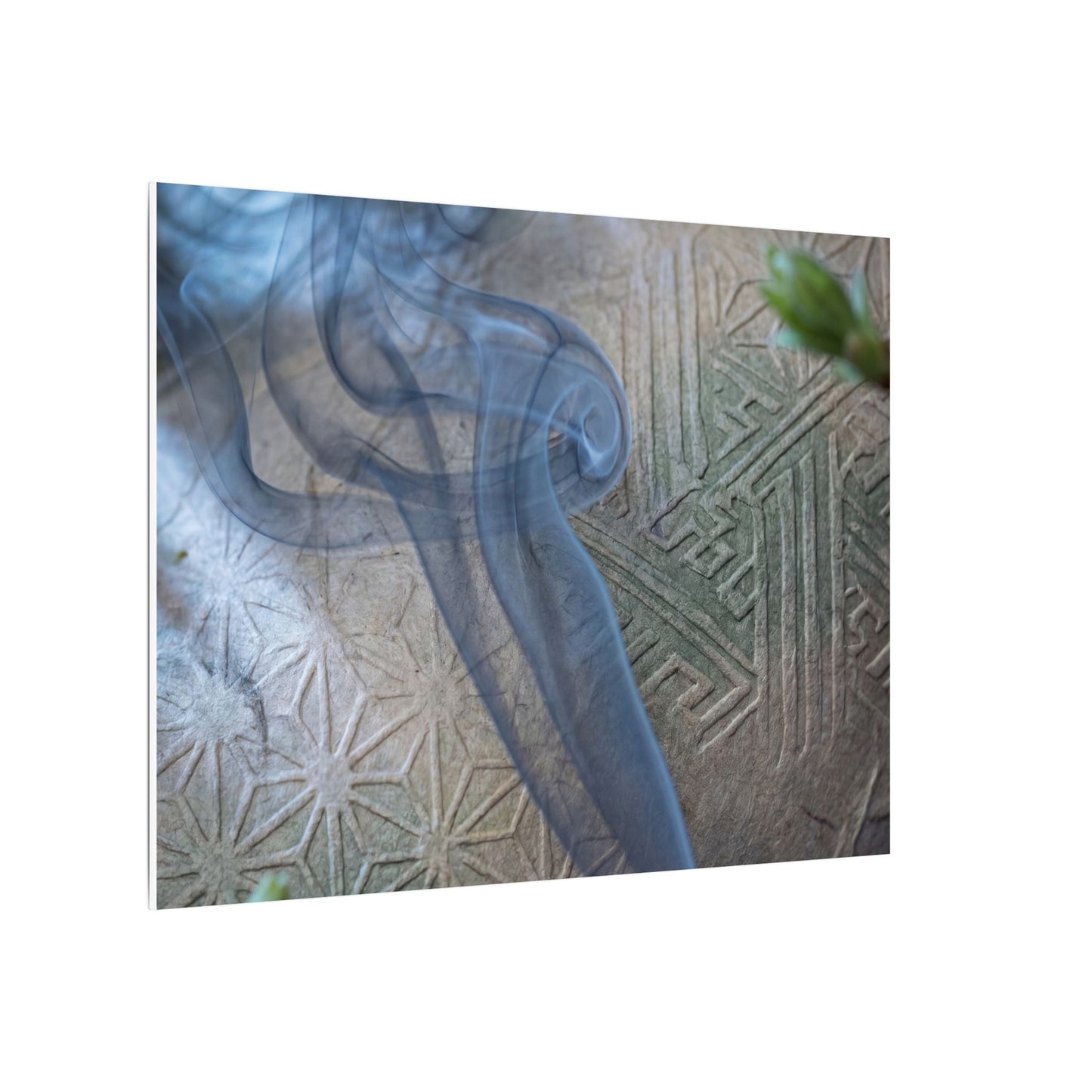 Spring Incense Smoke Japanese Pattern Canvas Art | Neutral Decor