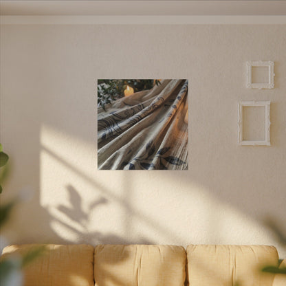 Fukinsei Silk Drape Canvas Art - Japandi Japanese Pattern