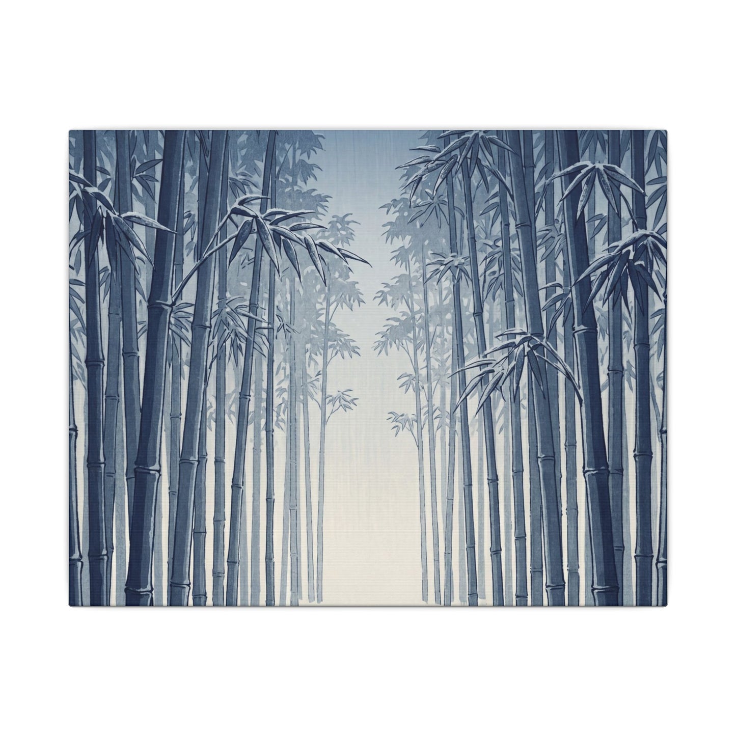 Bamboo Grove Canvas Art | Winter Zen Ukiyo E Inspired Art