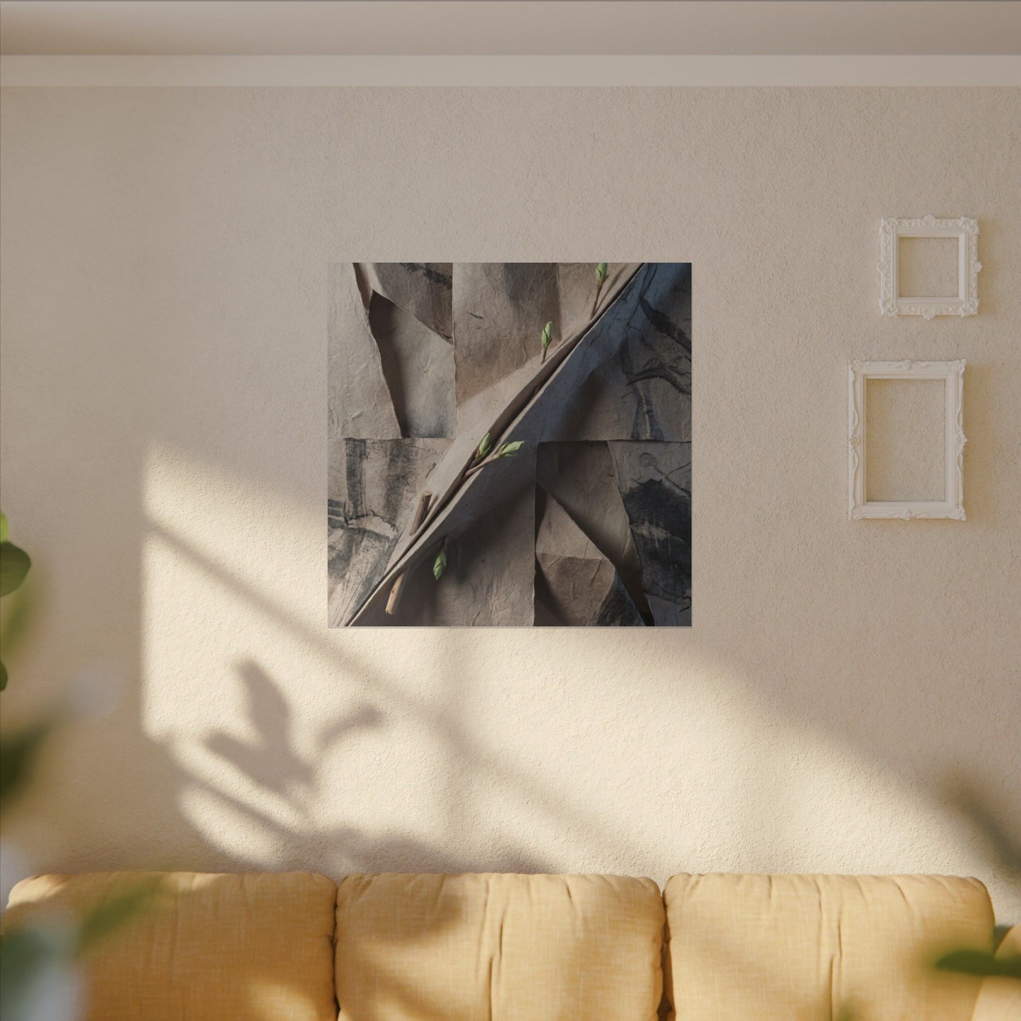 Paper Fold Canvas Art | Spring Japandi Japanese Pattern Art