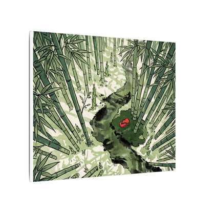 Peaceful Bamboo Grove Canvas Art - Ukiyo E Inspired Zen