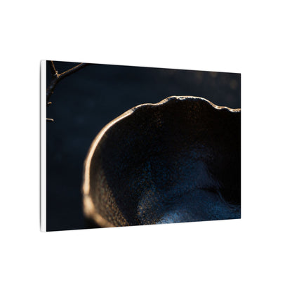 Ma Ceramic Bowl Canvas Art - Dark Japandi Shadow Zen