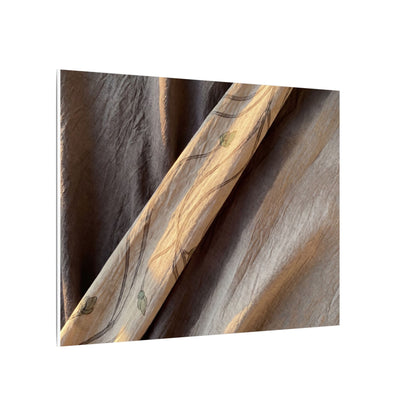 Warm Silk Drape Canvas Art - Japanese Pattern Japandi
