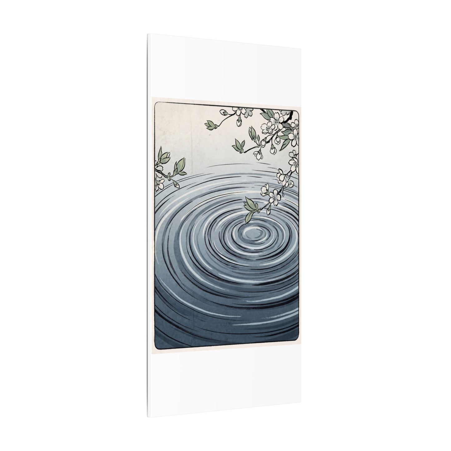Calm Water Ripple Canvas Art - Ukiyo E Inspired Zen