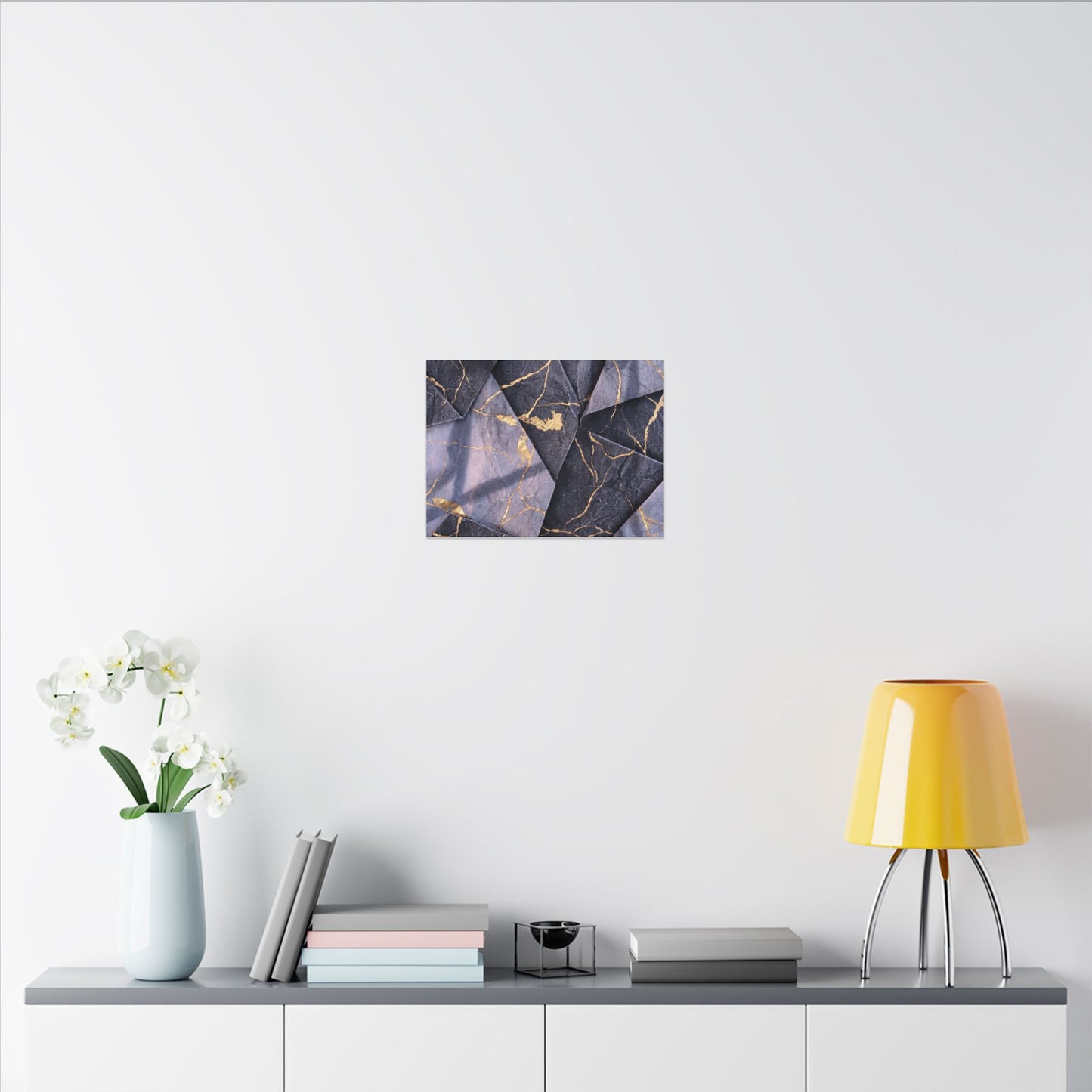 Seijaku Paper Fold Canvas Art - Kintsugi Gold Vein