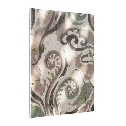 Dappled Ink Brushstroke Canvas Art - Japandi Ma