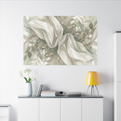 Summer Silk Drape Watercolor Canvas Art | Cozy Decor