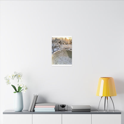 Ceramic Bowl Canvas Art | Winter Japandi Minimal Line Art