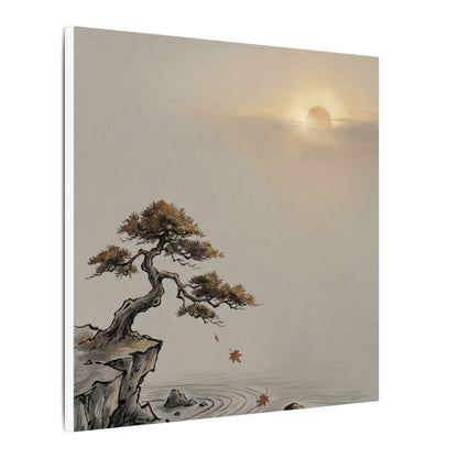 Pine Tree Canvas Art | Autumn Zen Karesansui Art
