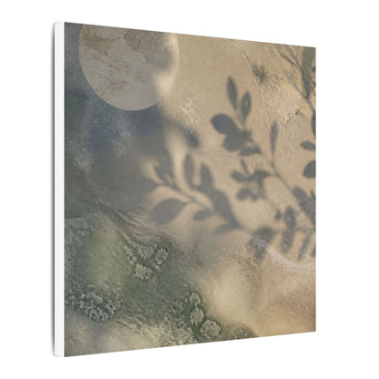 Japandi Shadow Play in Moonlight | Texture Canvas Art