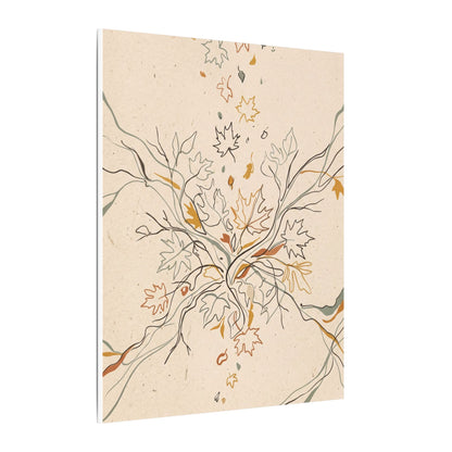Warm Shadow Play Canvas Art - Minimal Line Japandi