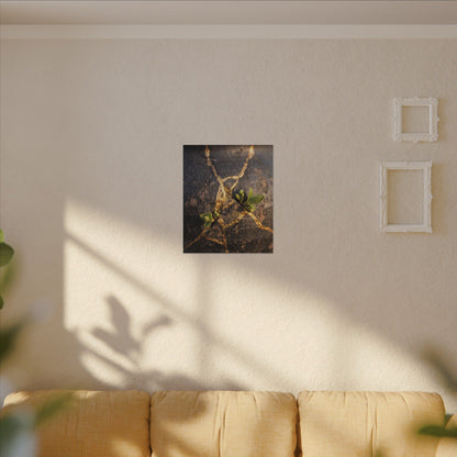 Rust Patina Gold Repair Canvas Art | Resilient Kintsugi Art