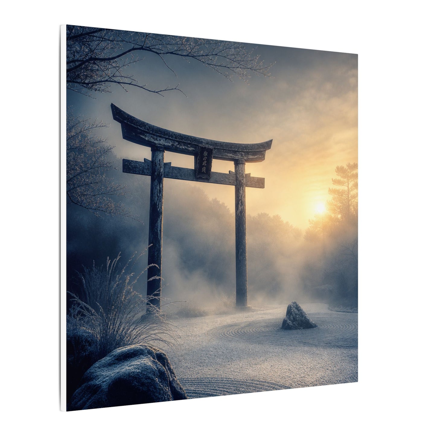 Zen Torii Gate in Golden Hour | Karesansui Canvas Art