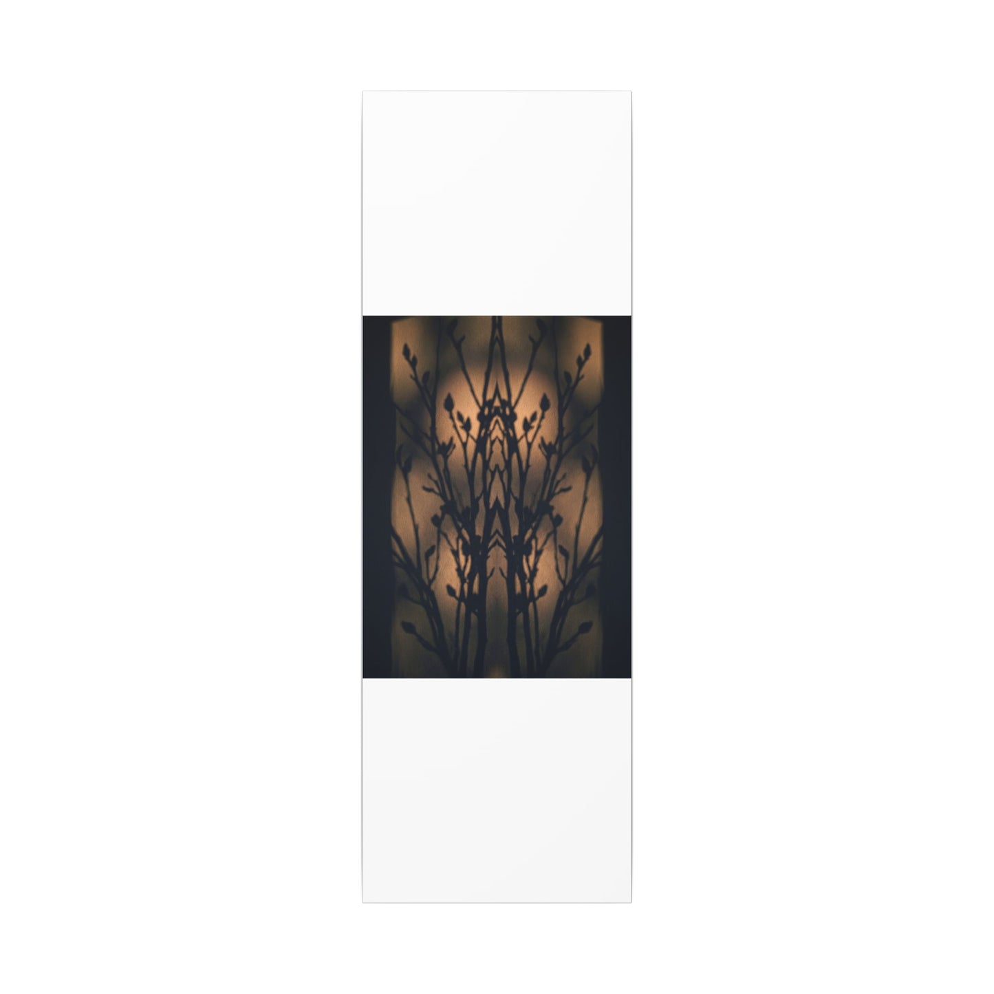 Dark Japandi Shadow Play in Golden Hour | Shadow Zen Canvas Art