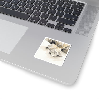 Neutral Paper Fold Sticker - Watercolor Japandi