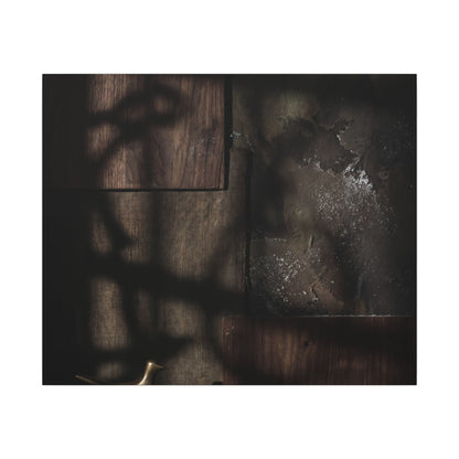 Dark Japandi Shadow Play in Candlelight | Dark Texture Canvas Art