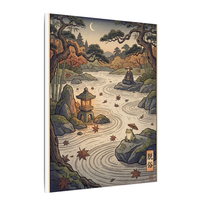 Rock Garden Autumn Canvas Art | Zen Serene Design