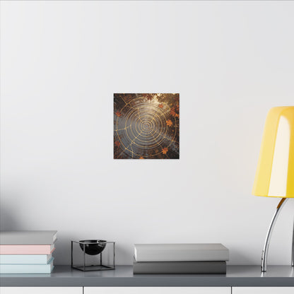 Artful Water Ripple Canvas Art - Gold Vein Kintsugi