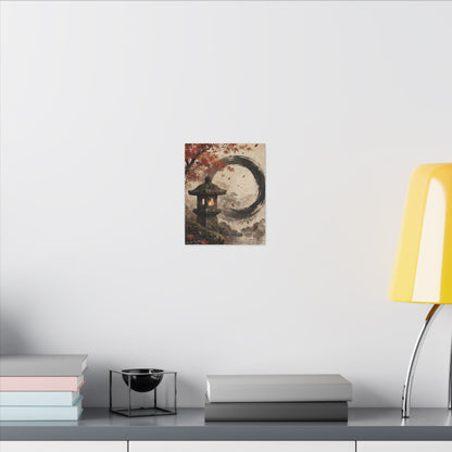 Ma Stone Lantern Canvas Art - Zen Enso