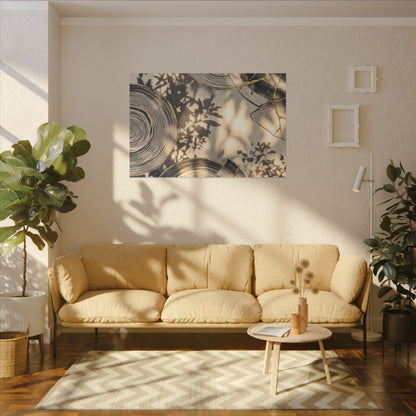 Healing Water Ripple Canvas Art - Gold Vein Kintsugi