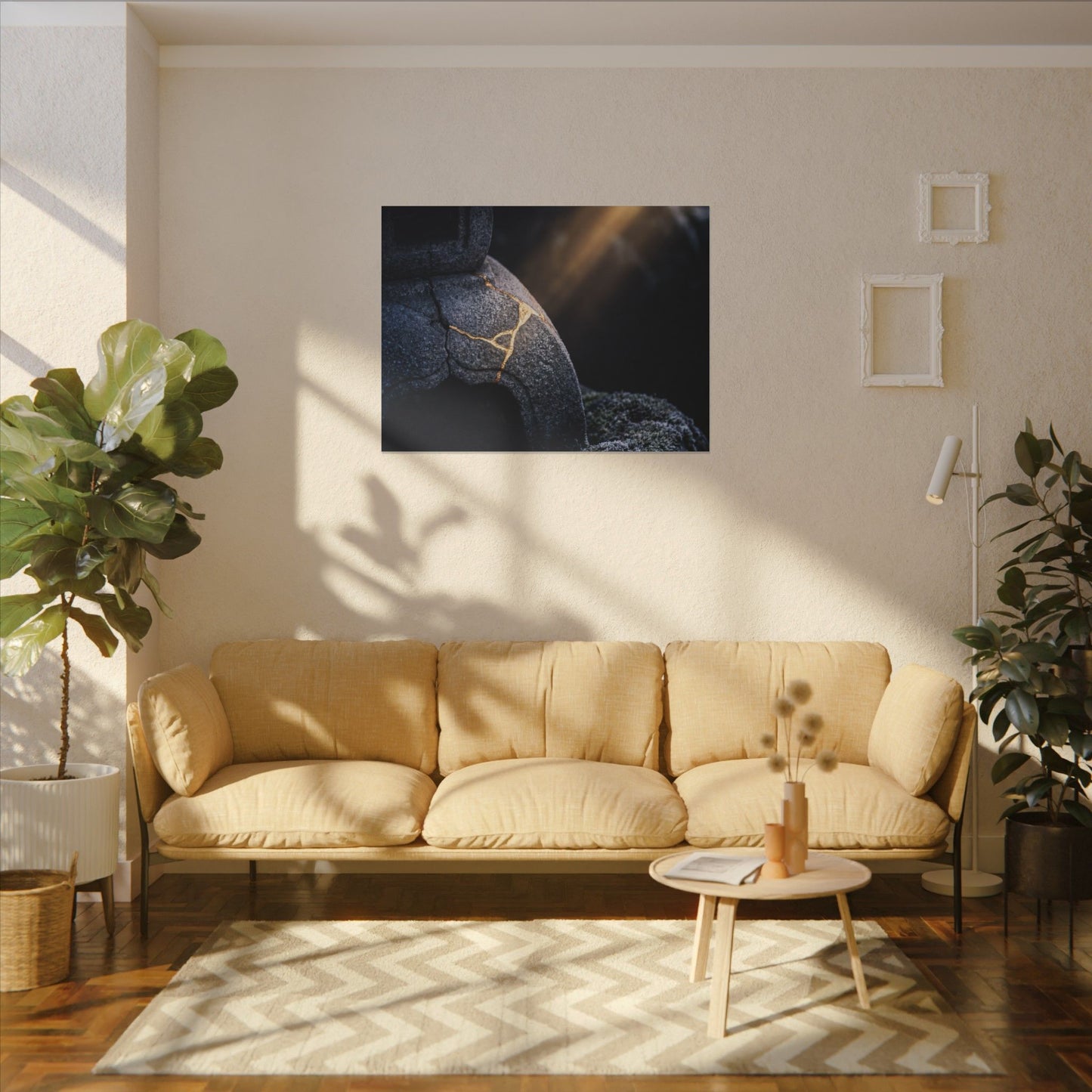 Ma Moonlit Garden Canvas Art - Kintsugi Broken Beauty