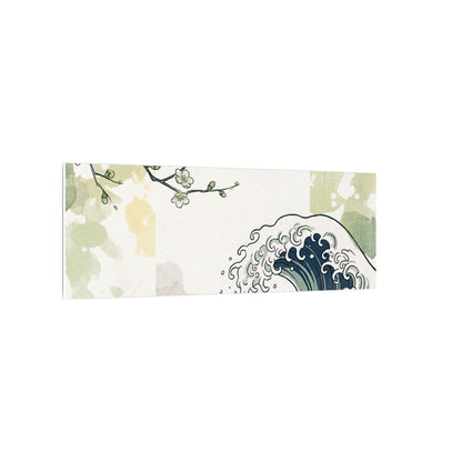 Spring Ocean Wave Ukiyo E Inspired Canvas Art | Serene Decor