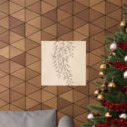 Golden Hour Wisteria Wall Art Print - Japandi Seijaku
