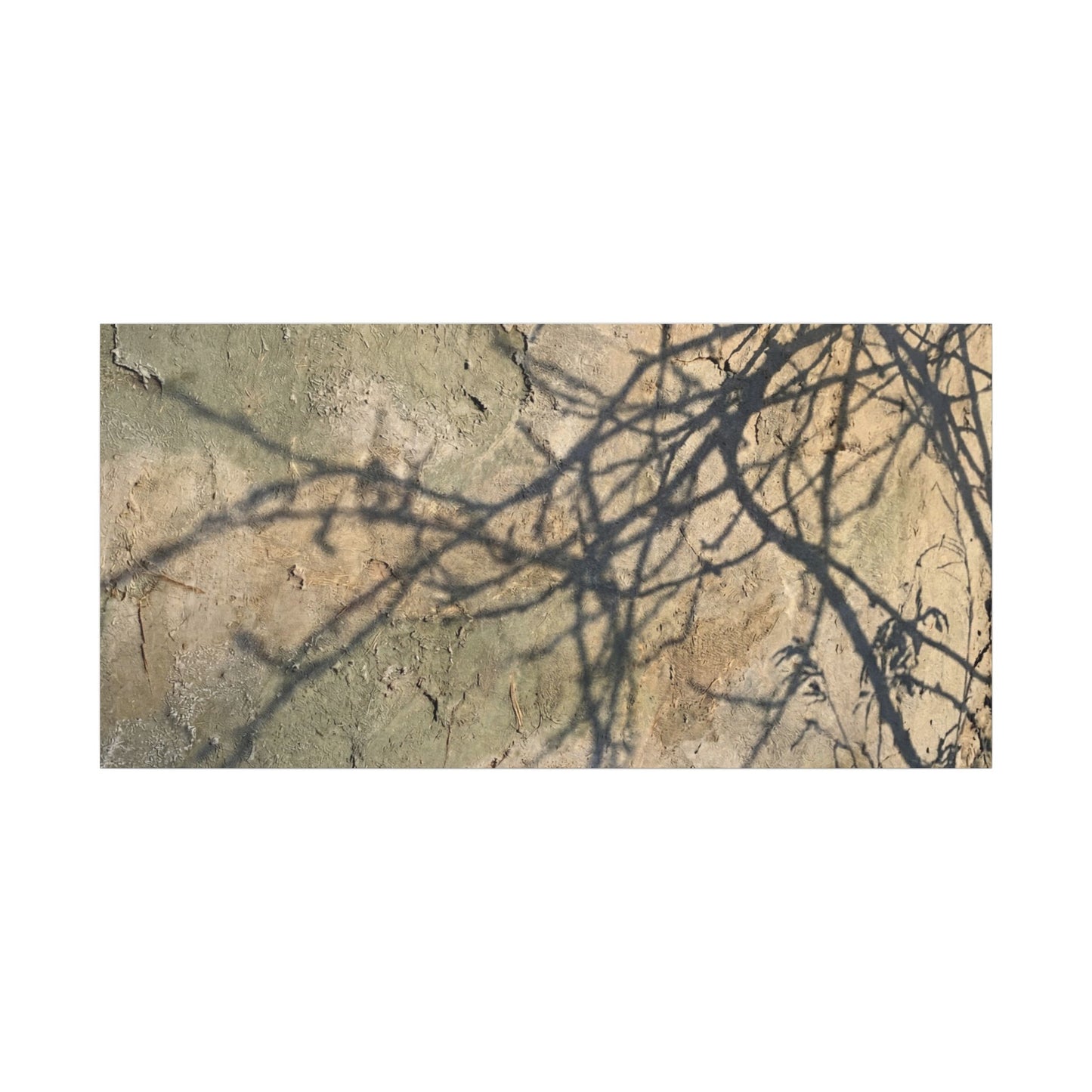 Japandi Shadow Play in Golden Hour | Texture Canvas Art