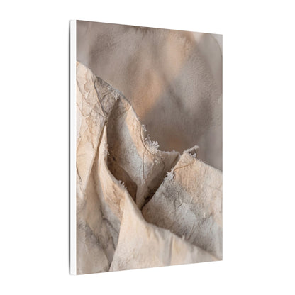 Japandi Paper Fold in Candlelight | Watercolor Canvas Art