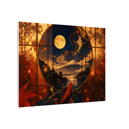 Beautiful Shoji Screen Canvas Art - Gold Vein Kintsugi
