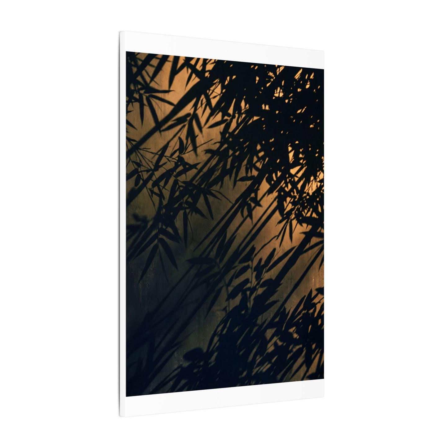 Sophisticated Shadow Play Canvas Art - Shadow Zen Dark Japandi