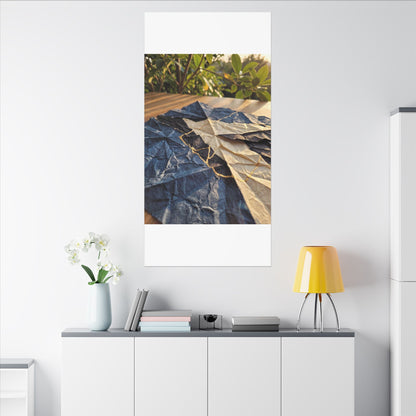 Golden Hour Paper Fold Canvas Art - Kintsugi Ma