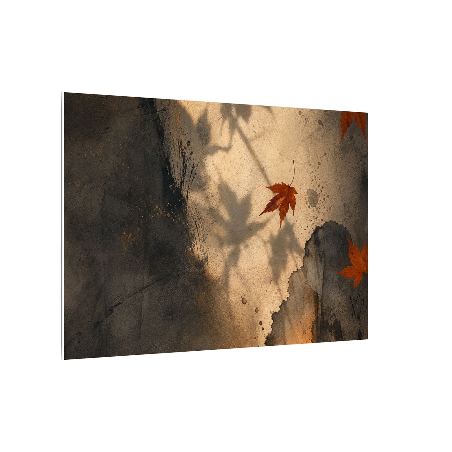 Shadow Play Texture Canvas Art | Neutral Japandi Art