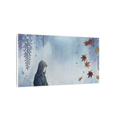 Zen Wisteria in Moonlight | Ukiyo E Inspired Canvas Art