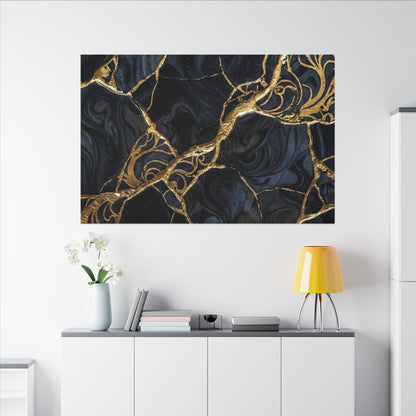 Kintsugi Gold Vein Canvas Art