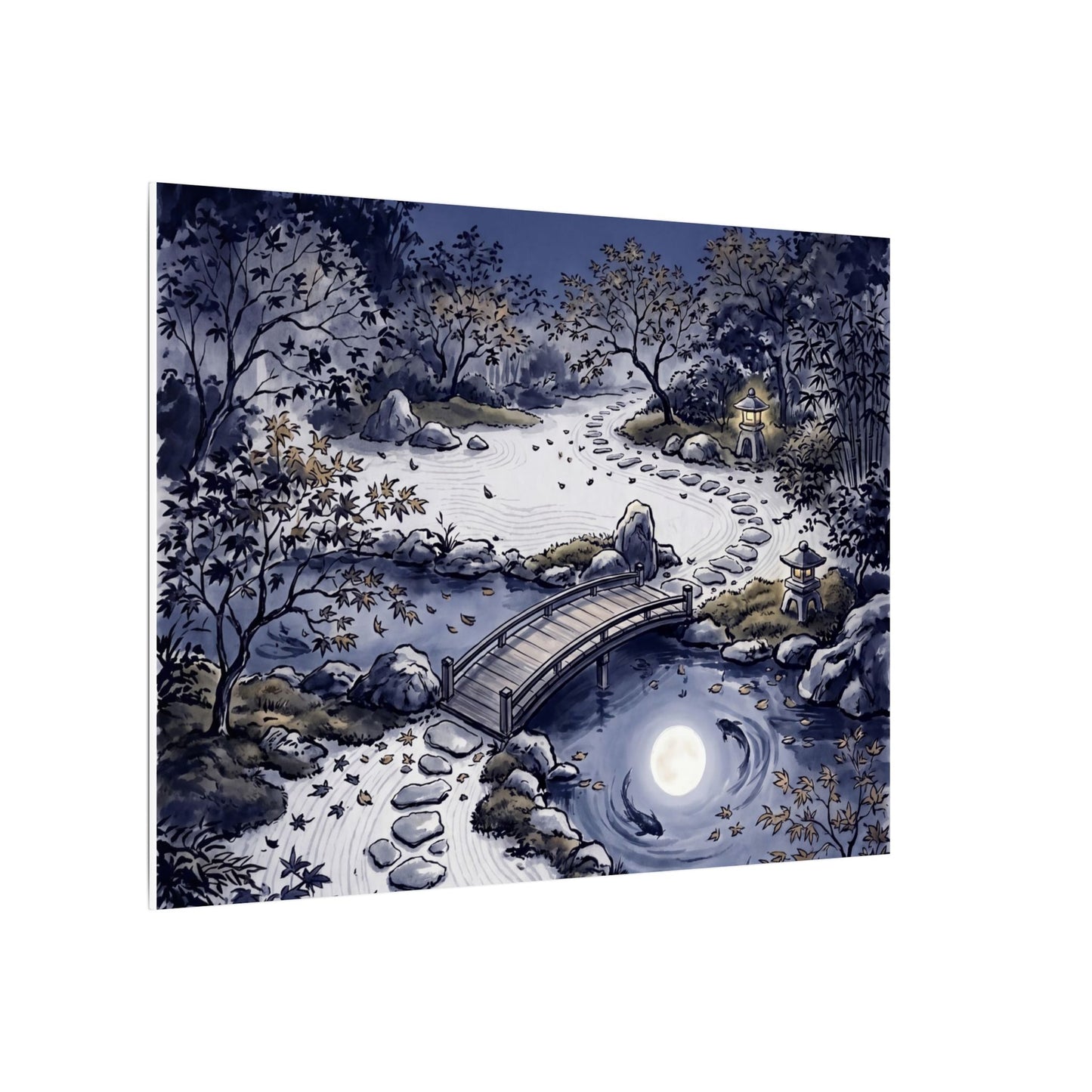 Torii Gate Enso Canvas Art | Contemplative Zen Art