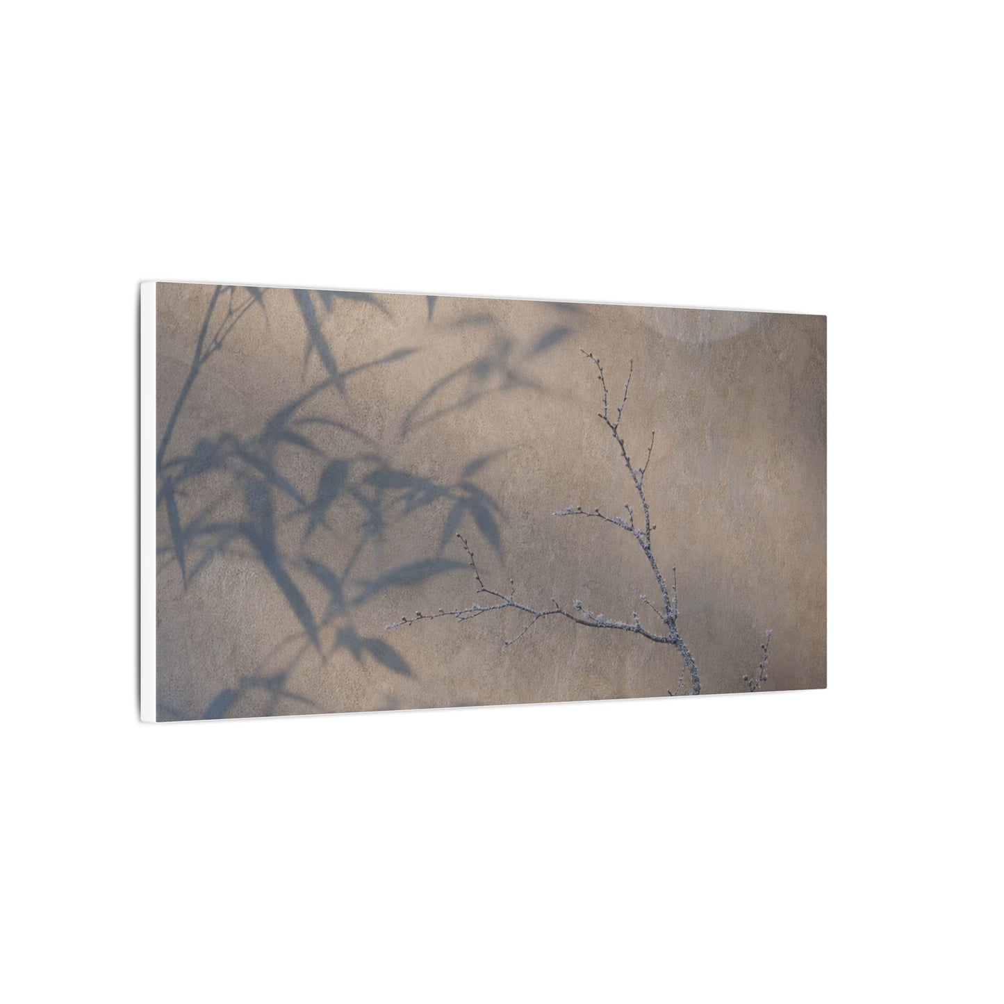 Shadow Play Canvas Art | Winter Japandi Japanese Pattern Art
