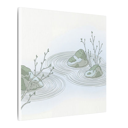 Moonlight Rock Garden Canvas Art - Japandi Ma