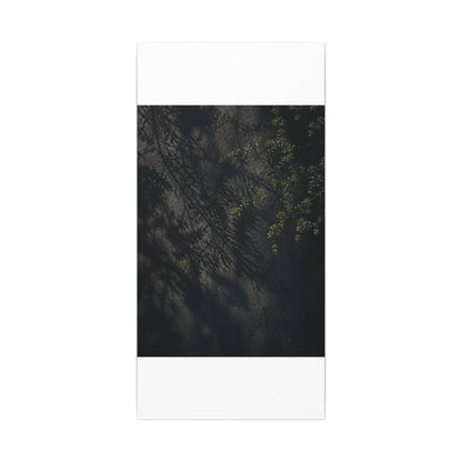 Overcast Shadow Play Canvas Art - Dark Japandi Seijaku