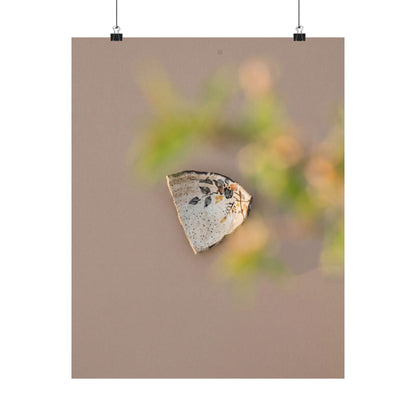 Ma Ceramic Bowl Wall Art Print - Japandi Japanese Pattern