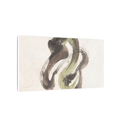 Ink Brushstroke Canvas Art | Spring Japandi Japanese Pattern Art