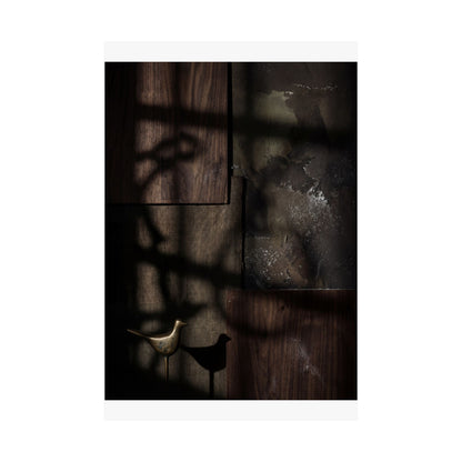 Candlelight Shadow Play Wall Art Print - Dark Japandi Datsuzoku