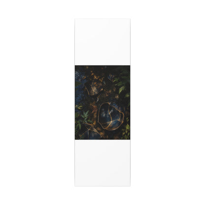 Dark Japandi Broken Pottery in Dappled | Shadow Zen Canvas Art