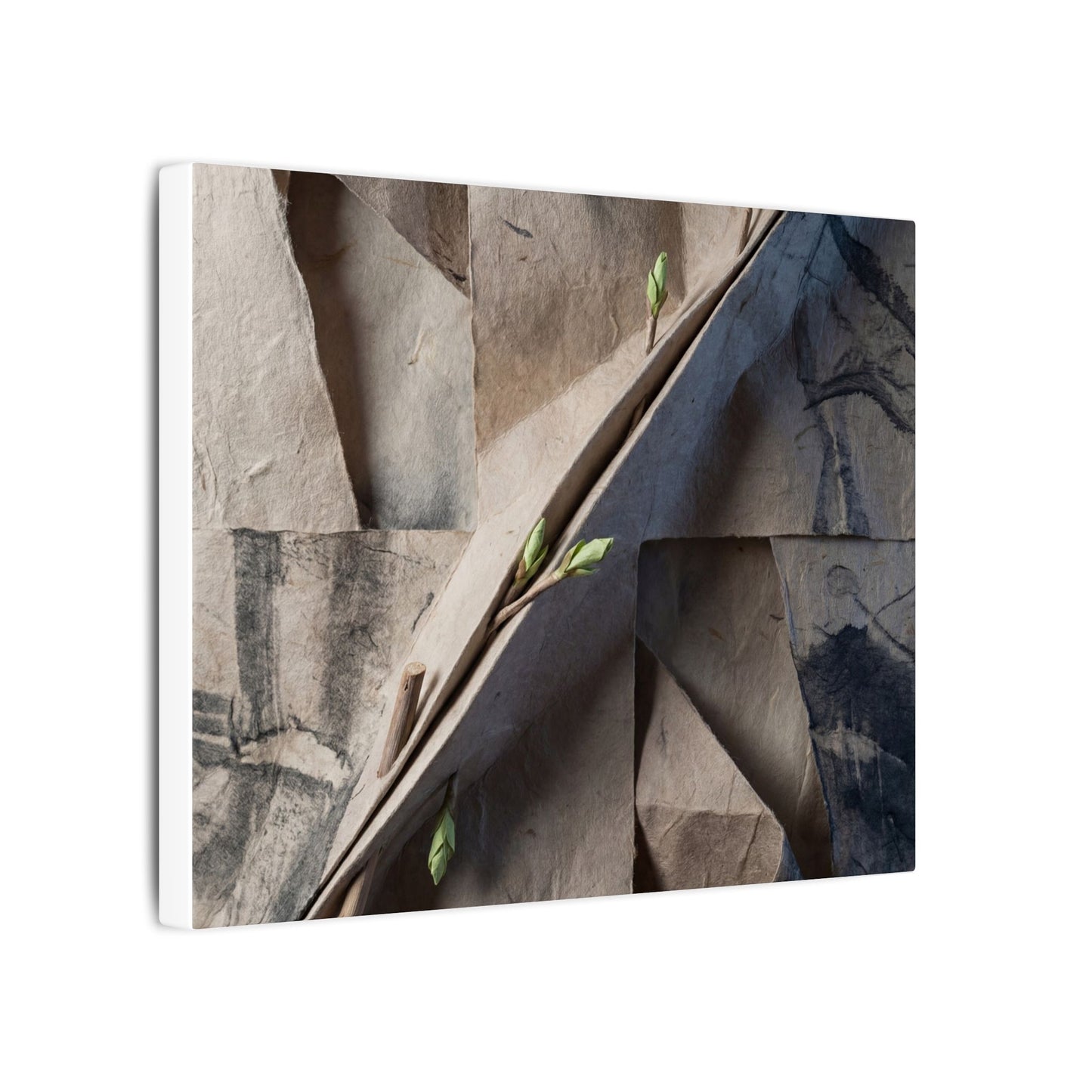 Paper Fold Canvas Art | Spring Japandi Japanese Pattern Art