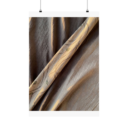 Silk Drape Japanese Pattern Wall Art Print | Neutral Japandi Art