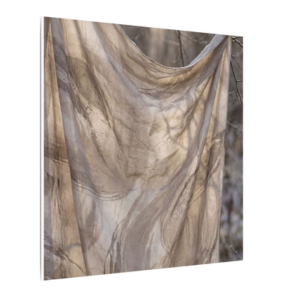 Ma Silk Drape Canvas Art - Japandi Japanese Pattern
