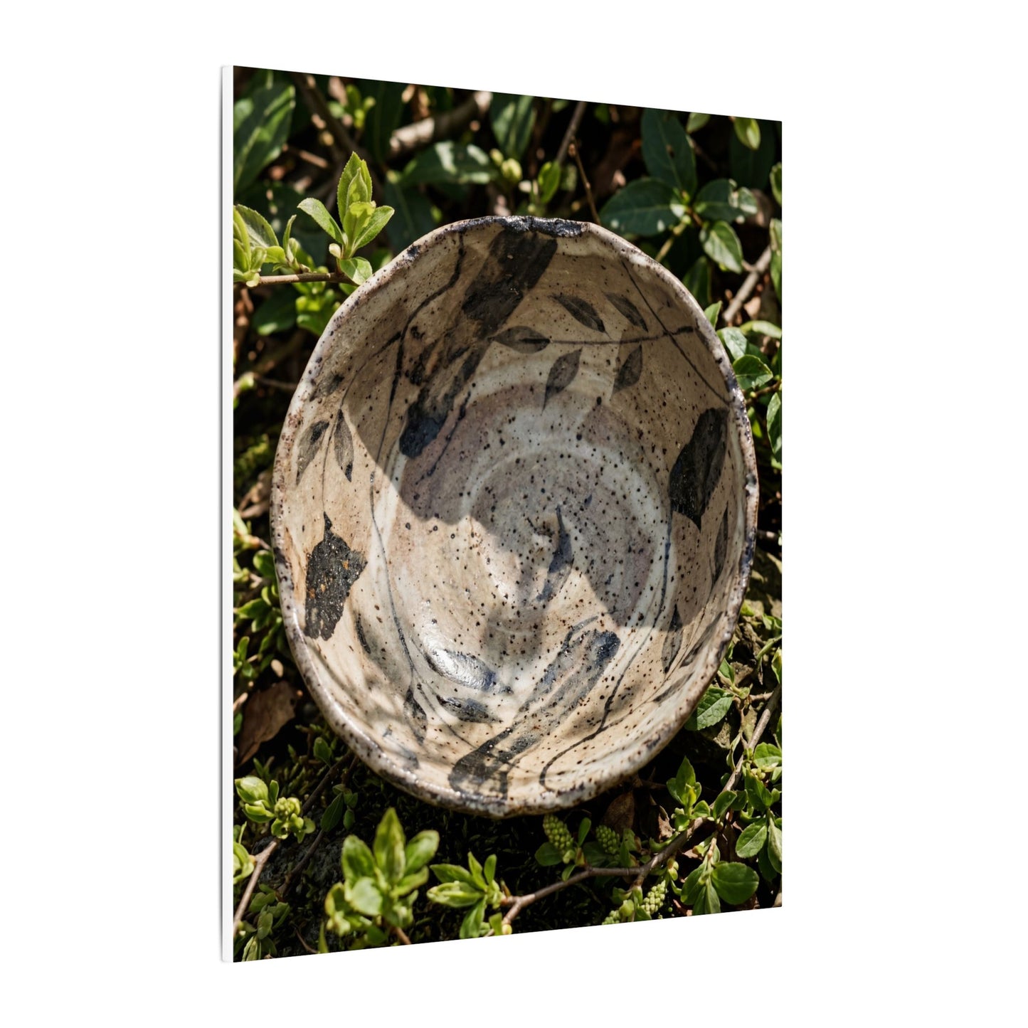 Elegant Ceramic Bowl Canvas Art - Japanese Pattern Japandi