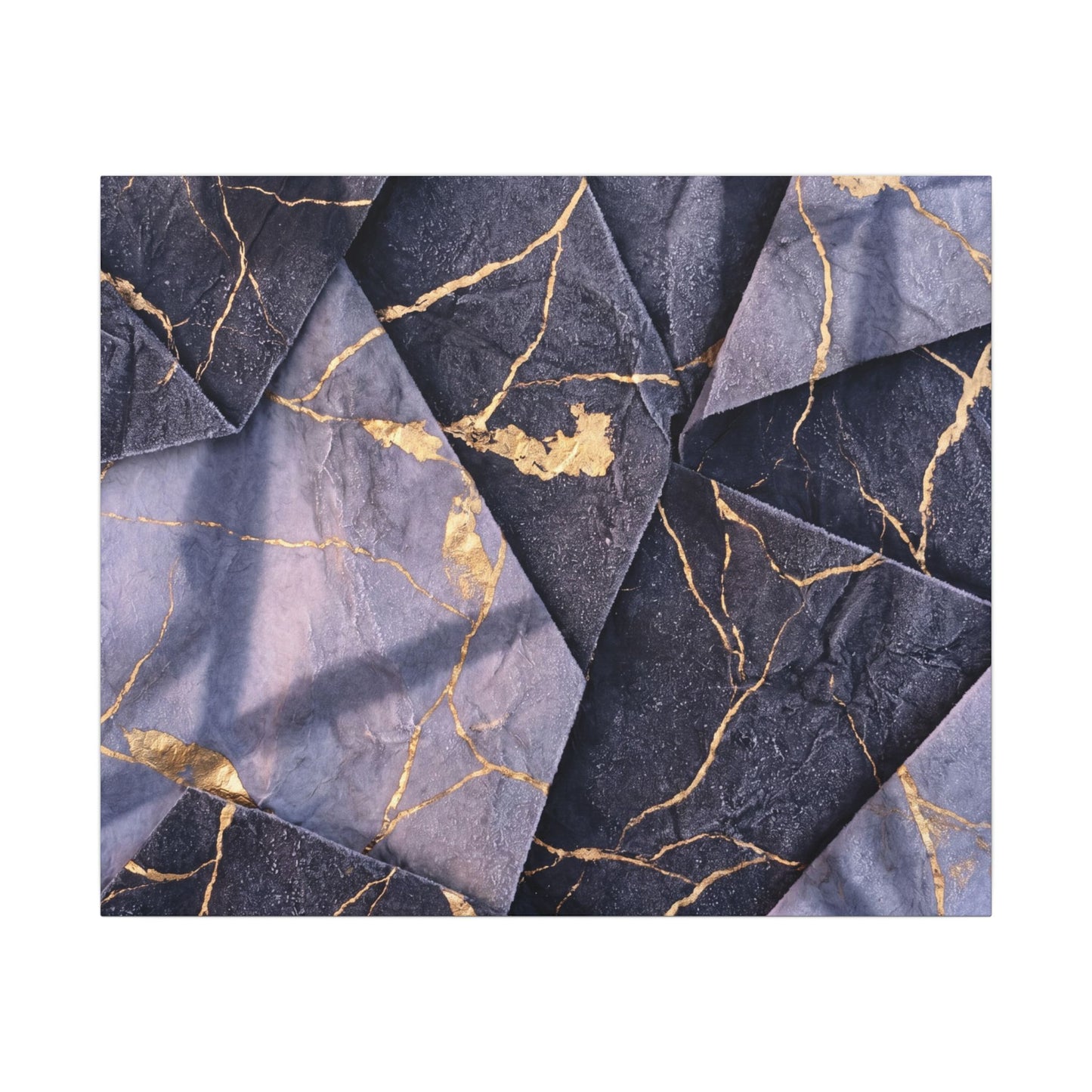 Seijaku Paper Fold Canvas Art - Kintsugi Gold Vein