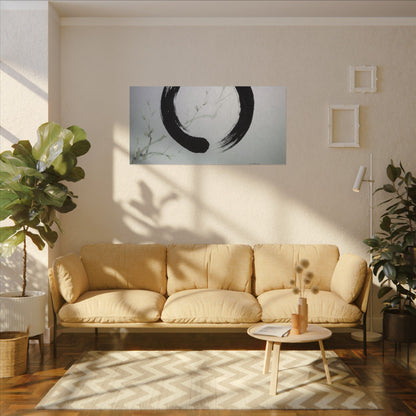 Tea Ceremony Enso Canvas Art | Peaceful Zen Art